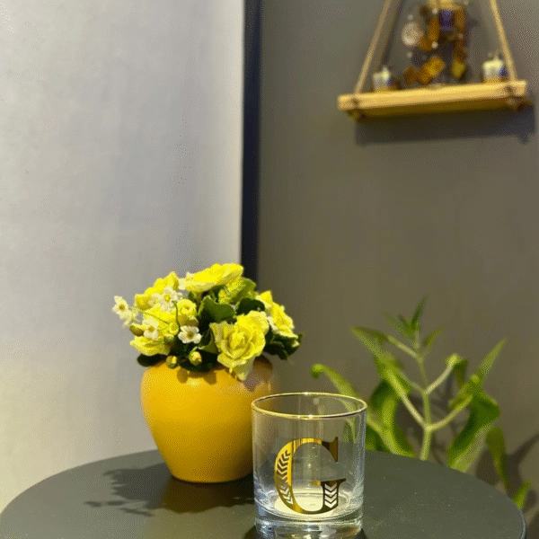 Monogram Cam Bardak-G