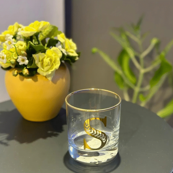 Monogram Cam Bardak-s