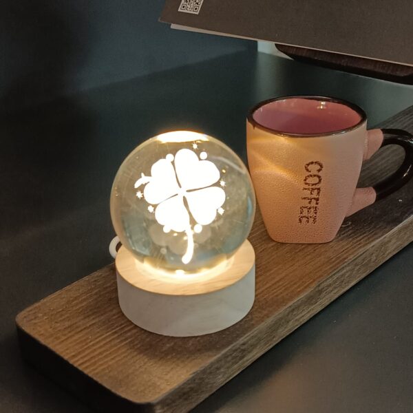 Işıklı  Tasarımlı Cam Küre (SATÜRN, YONCA, I LOVE YOU)