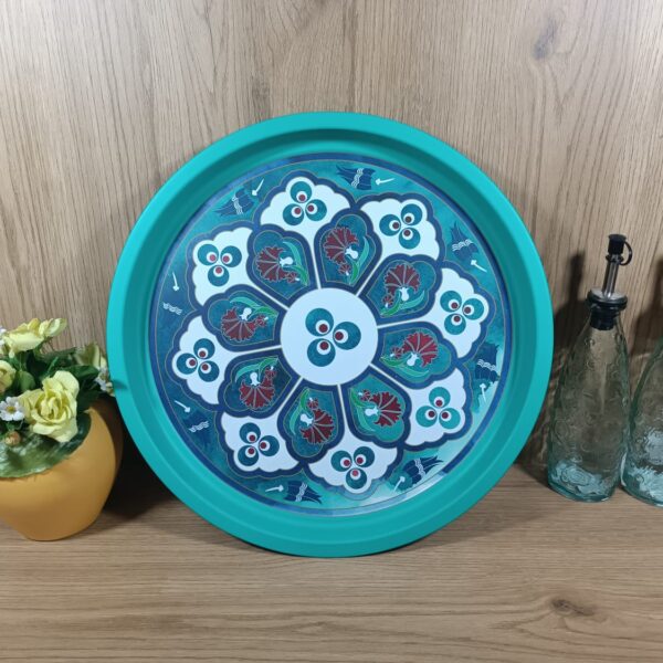 Mdklife Bursa Metal Yuvarlak Tepsi 35 Cm