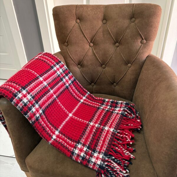 OXFORD SCOTCH DİZ ÜSTÜ BATTANİYE KIRMIZI