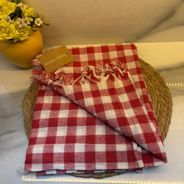 EDGAR ÇOK AMAÇLI ÖRTÜ KIRMIZI 140 X140