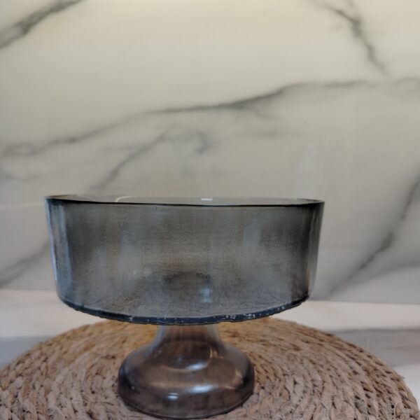 GLERAM AYAKLI KASE 21 CM AMBER