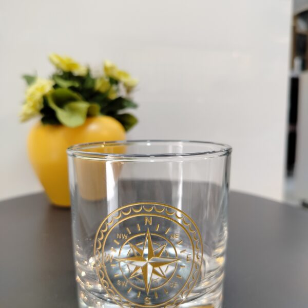 md COMPASS VİSKİ BARDAĞI GOLD 300 ML
